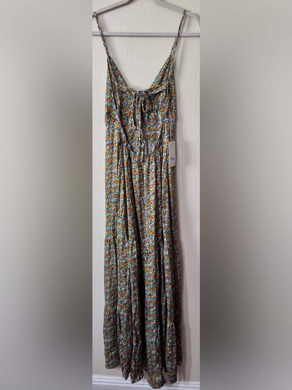NWT Maaji Floral Spaghetti Strap Maxi Dress Size M - Picture 6 of 7